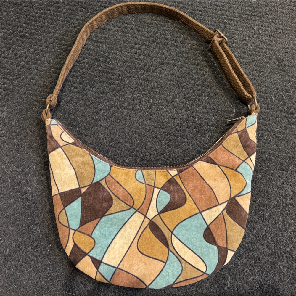 Mosaic Y2K bag🩵🤎